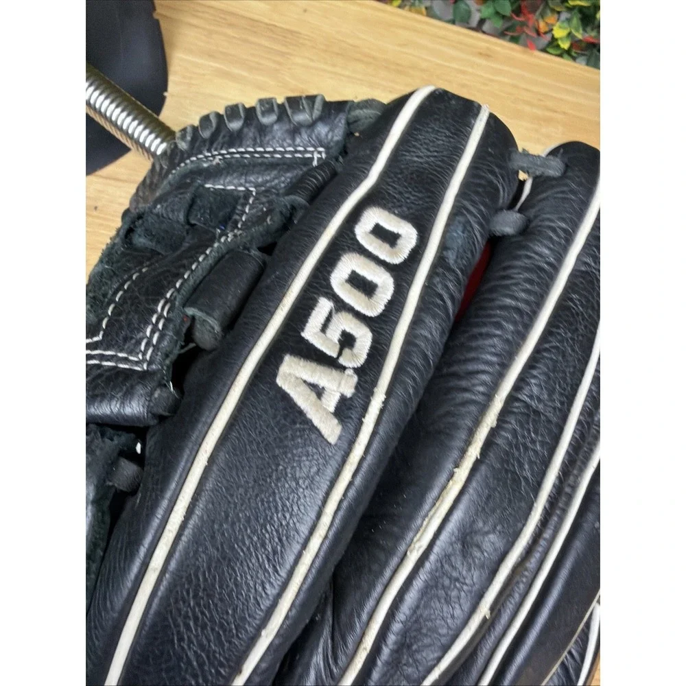 Wilson A500 Left Handed Baseball Glove -Siren-Strap-12